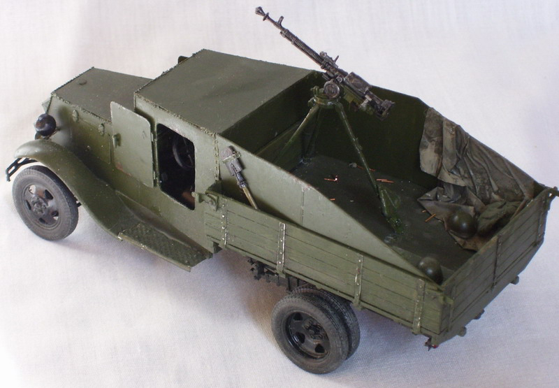 Модель бронегрузовика ЗП, построенная в масштабе 1/35.