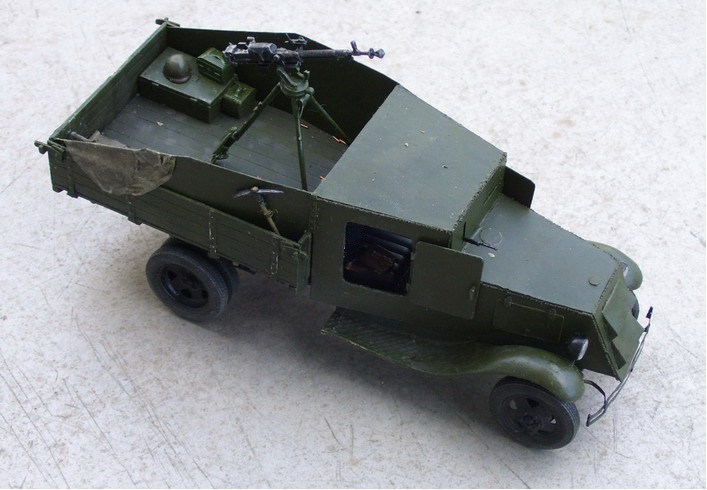 Модель бронегрузовика ЗП, построенная в масштабе 1/35.