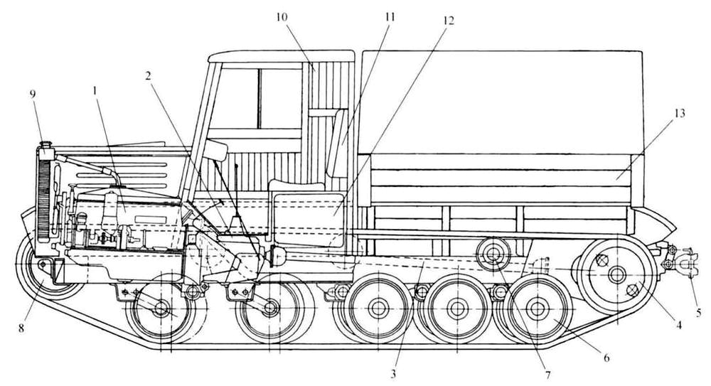 Компоновка Я-13